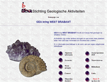 Tablet Screenshot of gea-geologie-westbrabant.nl